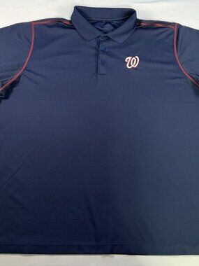 Washington Nationals Polo Shirt Size 3XL